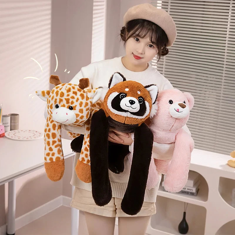 Long Arm Weighted Animal Plush Pillow