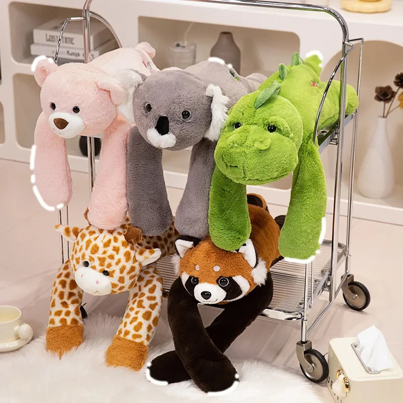 Long Arm Weighted Animal Plush Pillow