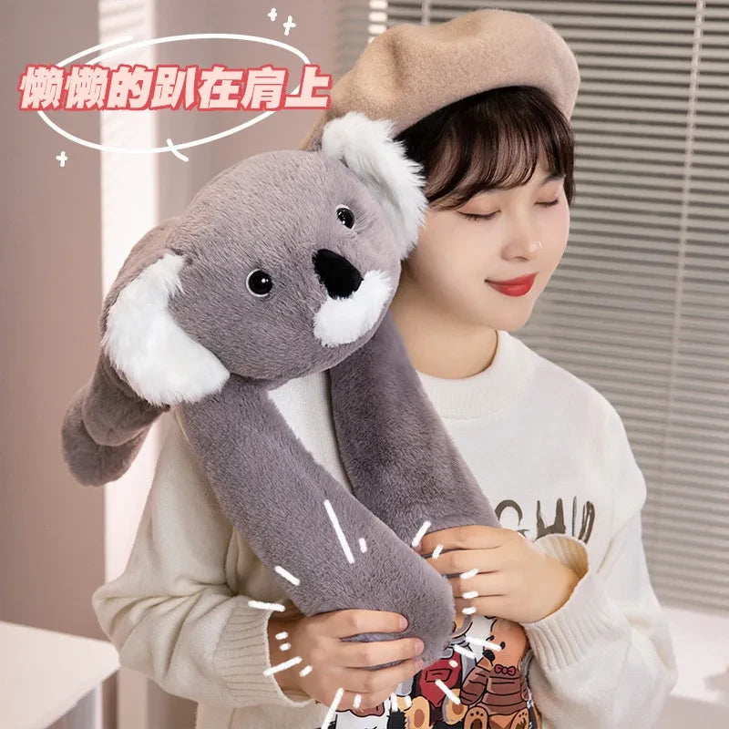 Long Arm Weighted Animal Plush Pillow